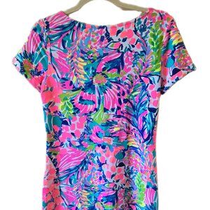 Lilly Pulitzer Gumbo Limbo Tammy TShirt Dress French Terry UPF50+ Size Small
